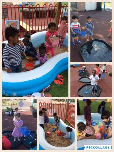 This week in nursery 1 we had our very own beach and rock pools.